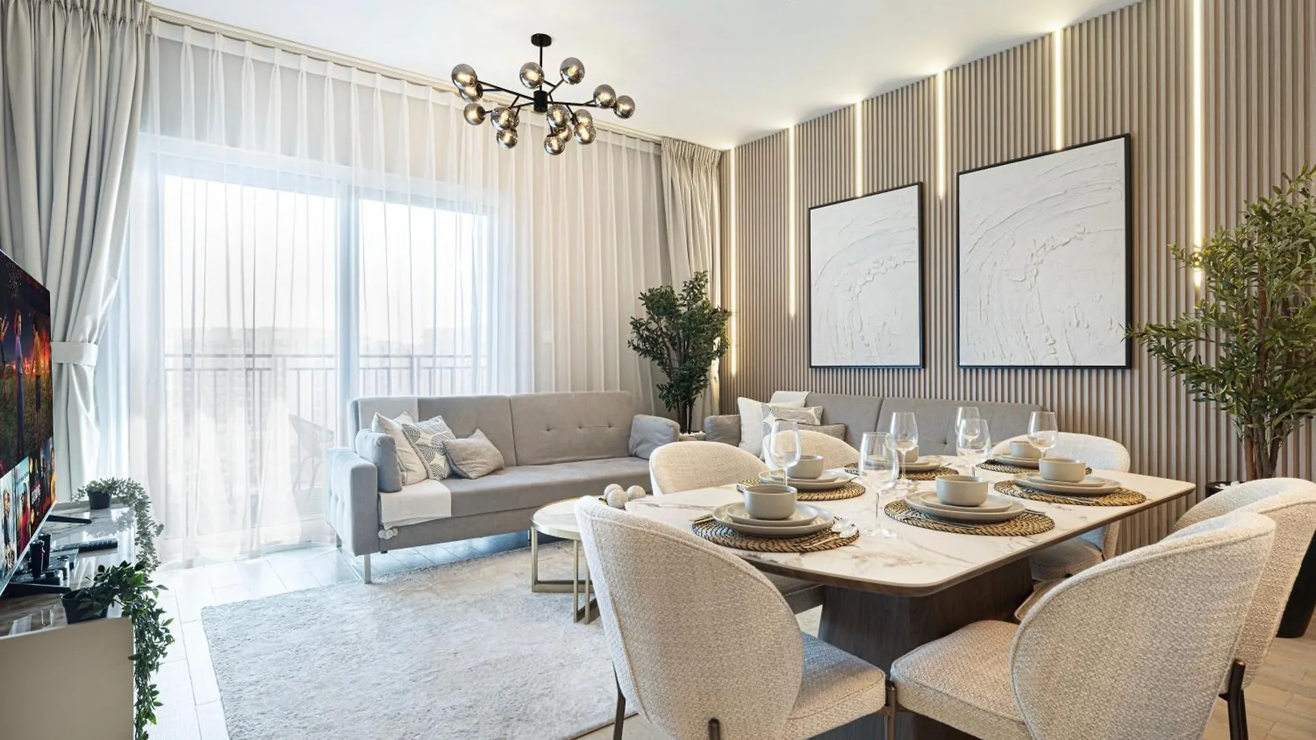 אבו דאבי Luxury 4 Bedroom Apartment With Ferrari World And Sea Views, Yas Island Waterfront, Pool, Gym, Playground, Walk To Yas Mall 0*, אבו דאבי איחוד האמירויות הערביות
